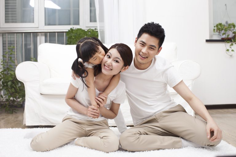 Family having fun together